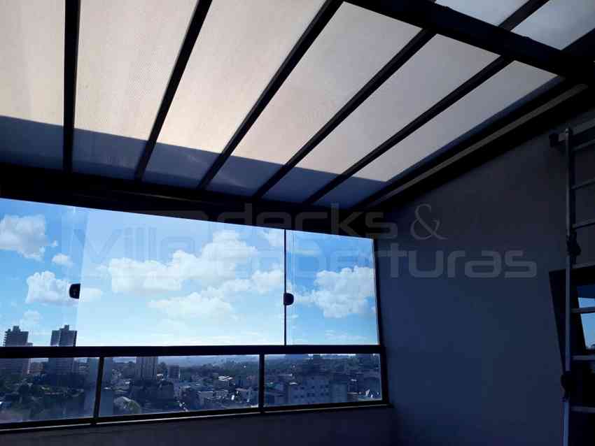 Coberturas de Policarbonato Retráteis Para Terraço em Cruz Alta - Ville DC