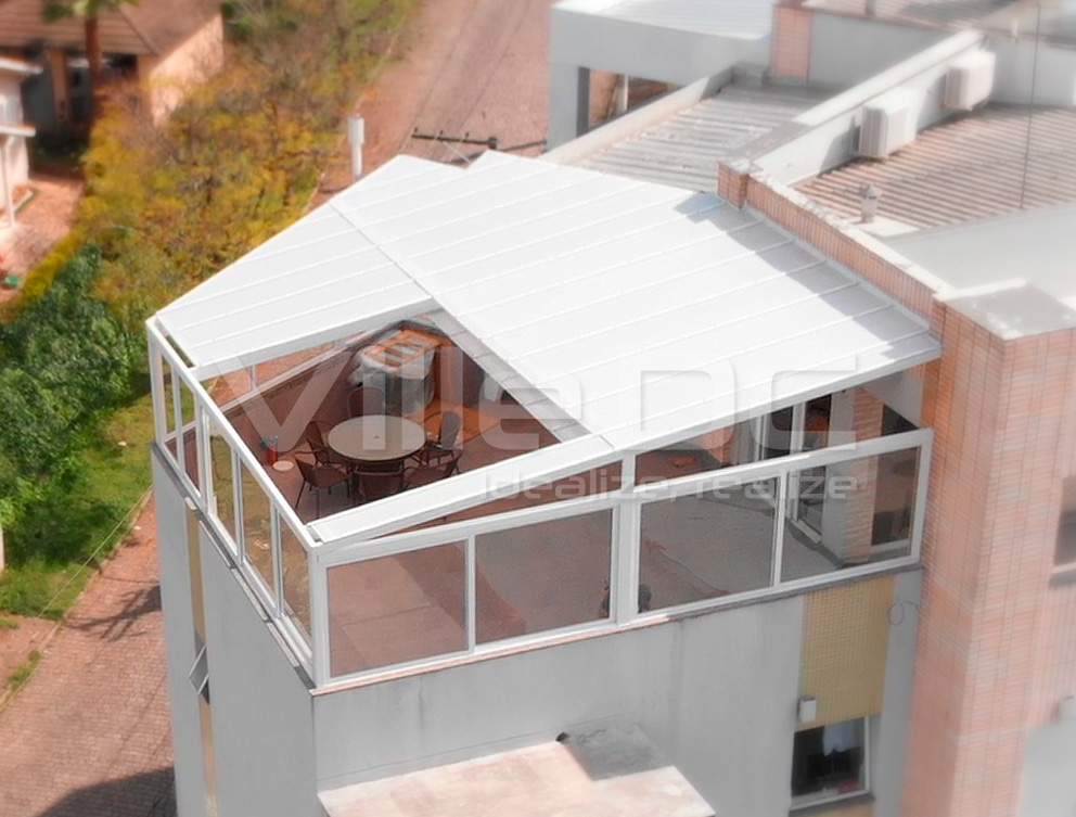 Cobertura Retrátil que Abre e Fecha Para Área Externa do Terraço