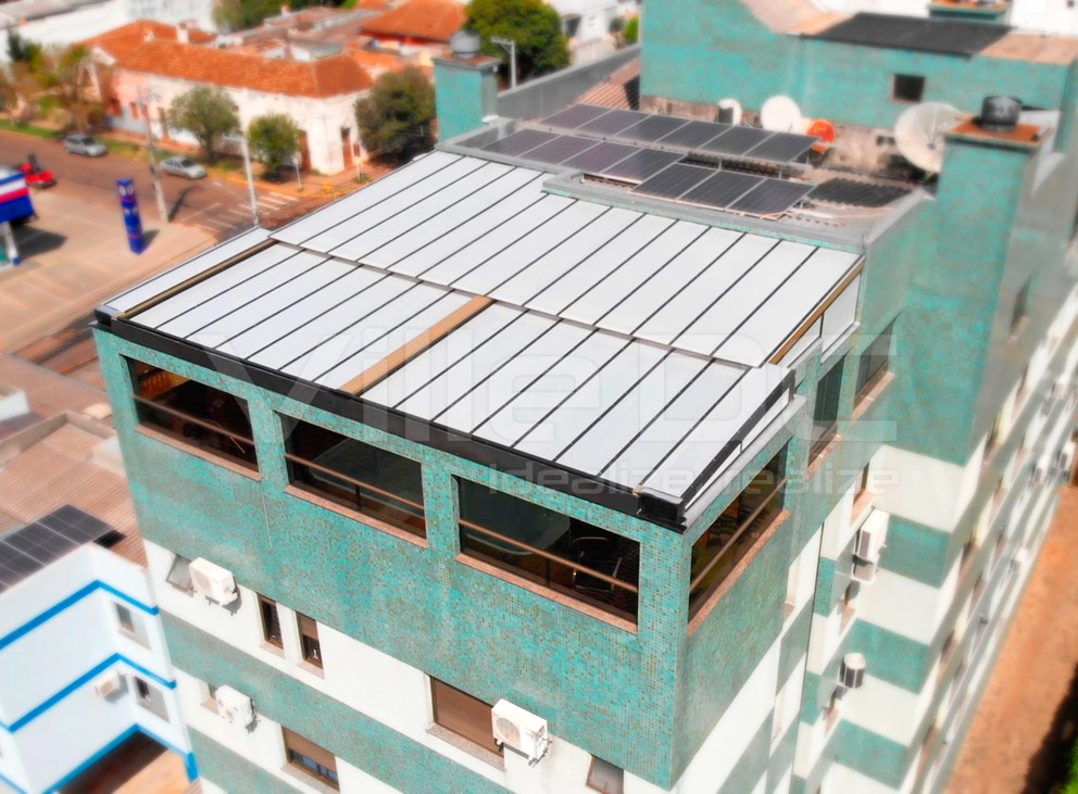 Teto Retrátil Motorizado Para Área Externa no Terraço